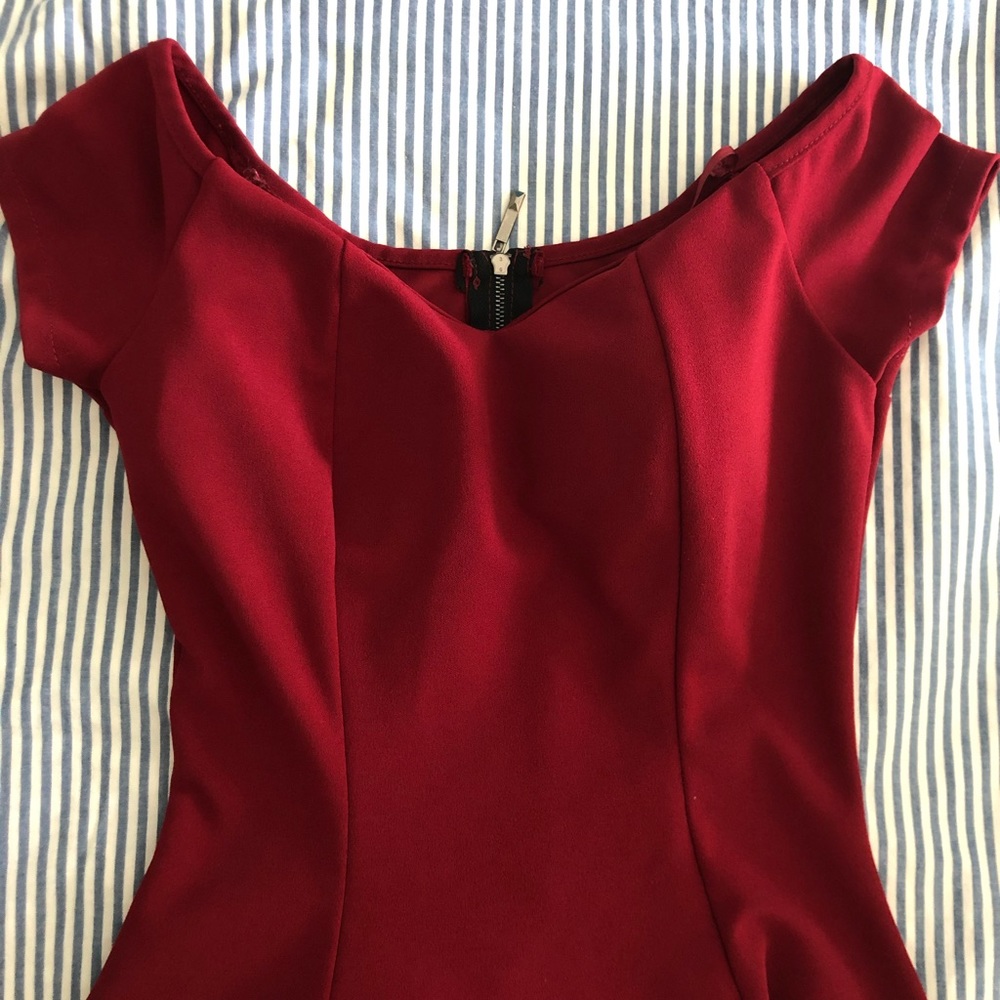 Petit Italian red summer dress